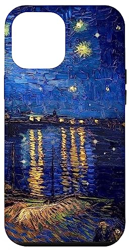 Hülle für iPhone 14 Plus Sternennacht Rhone Van Gogh Malerei Handyhülle