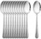 TEAMFAR Teelöffel Set, 12-teilig Kaffeelöffel Dessertlöffel aus Edelstahl, Klein Löffel mit Hammergriff, Spiegelpoliert, Spülmaschinenfest, 15cm