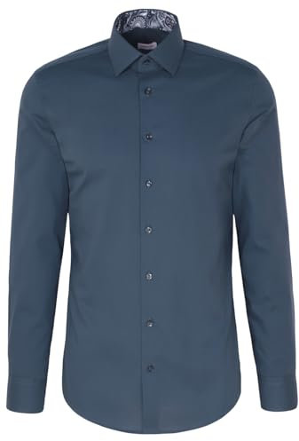 Seidensticker Herren Business Hemd - Slim Fit - Bügelfrei - Kent-Kragen - Langarm - 100% Baumwolle