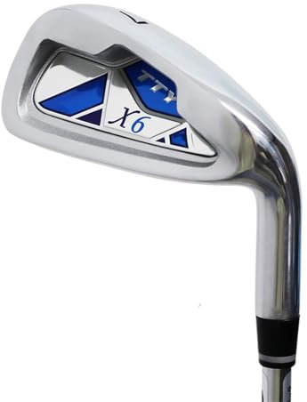 Get Perfect Golf Swing with A Steel/Graphite Shaft Golf Iron, Left or Right Handed No.7 Golf Club Iron (right,with steel shaft(men))