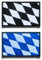 2 Stück Bayern Flagge-Patch Stickerei Taktische Militär Bayerisch Patch, Aufnäher Mit Nylon Airsoft Für Stickereibänder Jacke Rucksäcke Taktische Kleidung Taschen Abzeichen