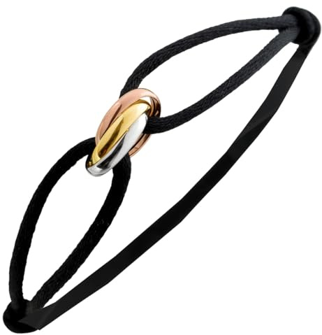 Ch.Abramowicz Tricolor Trinität Armband 585 14K Gelb-Weiss- Rosegold Trinity 99