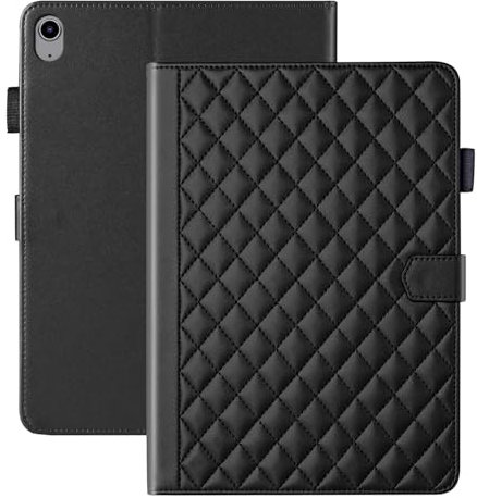 Vaitasy Coque pour iPad Mini 7 (A17 Pro) 2024/ iPad Mini 6 8.3 Pouces Business Cuir PU Tablet Étui pour iPad Mini 6 avec Fente pour Carte Fonction Stand Noir