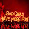 Looklight Bad Girls Have More Fun Neonschild rote LED-Neonschilder für Wanddekoration, Buchstaben-Neonlicht, Mädchen-Neonlichtschild für Schlafzimmer, Mädchenzimmer Wohnzimmer Bar Club Party Shop