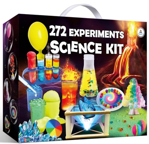 UNGLINGA 272 Experiments Science Kit for Kids, Chemistry Set, S.T.E.M Toys