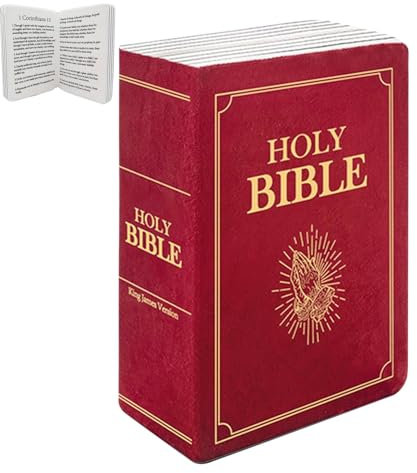 Palaufr BibelKissen, Bibelbuchkissen, Glaubens Bibel Kissen, Der Sich Öffnet, Bibelplüsch Wurfkissen, Offenbare Bibelvers Plüsch Für Wohnzimmer Schlafzimmer Sofa Bettstuhl