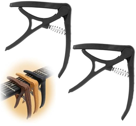2 PCS Kapodaster Kompatibel mit Gitarre, Universeller für Akustikgitarre, Westerngitarre und Klassische gitarre