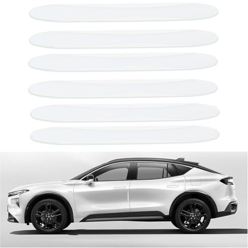 6 Pcs Car Door Edge Protector Strips,Bump Stop - Rear Front Door Scratches Protection Guard,Clear Crash Scratch Protectors for All Car & Truck Doors（Transparent）