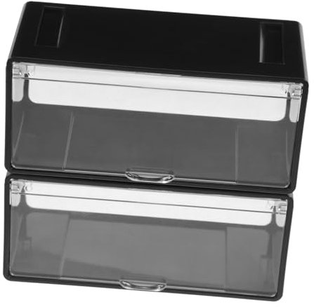 2Stücke Spielzeugautos Stapelbare Aufbewahrungsbox aus Kunststoff Robuste Organizer Lösung für Kinderzimmer für Kleine Modellauto Sammlungen