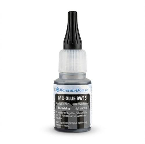 Marston Domsel Präszisions Sekungenkleber extra stark für Gummi und Metall (schwarz) 20g