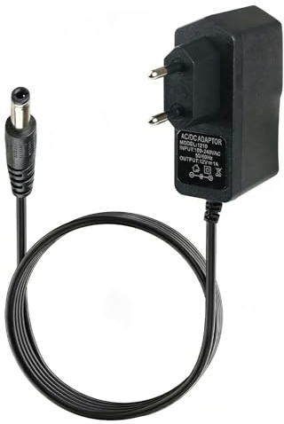 Adattatore CA a CC 12 V 0,5 A, adattatore di alimentazione CA 100-240 V a DC 12 V 500 mA centro positivo 5,5 x 2,1 mm, trasformatore universale per strisce LED, telecamere di sicurezza, router, modem