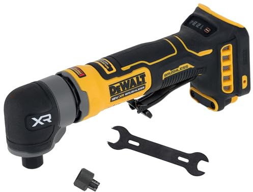 DEWALT 18V XR Brushless Compact Right Angle Die Grinder, DCG421N-XJ | 18V XR brushless right angle die grinder with 4 speeds, electronic brake, clutch, LED worklight and dual collets.