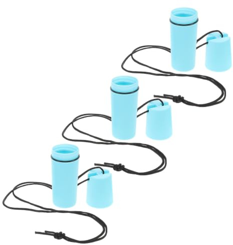 TOYANDONA 3 Pièces Boîte Étanche Flottante Bleue en Plastique Compacte pour Kayak et Canoë, Protection Sûre pour Clés et Pièces avec Design et Finition Élégante