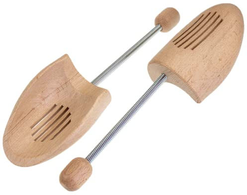 Langlauf Schuhbedarf Holz Schuhspanner mit Spiralfeder – Made in Germany – Buchenholz aus nachhaltiger Forstwirtschaft Gr. 36/37