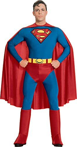 Rubies Official Adult's Superman Deluxe Costume - Small Halloween