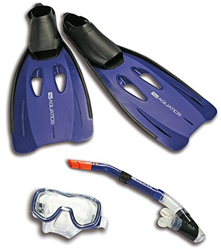 Aquatics Erwachsene Tauchset Diving Set Karibik, Blau, 40/41, 49055