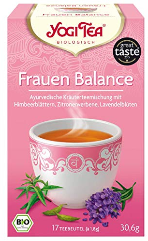 Yogi Tee, Frauenbalance-Tee Ayurvedische Teemischung, Biotee, milde Mittelmeerleichte Teemischung, Biotee, 17 Teebeutel, 30,6g