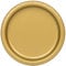 Unique Party - Platos de Papel - 23 cm - Oro - Paquete de 16 (33252)