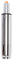 Duhome Gasdruckfeder Bürostuhl Ersatzteile, 290mm - 400mm Gasfeder Höhenverstellbar Gasdruckdämpfer Zylinder Belastbar bis 180 kg für Hocker Drehstuhl Schreibtischstuhl, Chrom