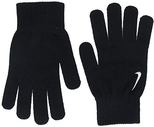Nike Erwachsene Swoosh Knit Handschuhe, Black/White, S/M
