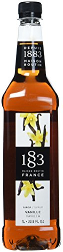 1883 Vanille Sirup | Qualität aus Frankreich | 1 Liter | PET-Flasche | Vegan