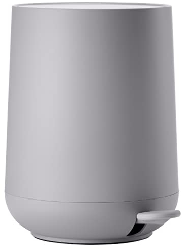 Zone Denmark Nova Mülleimer fürs Bad, Kosmetikeimer, Abfalleimer fürs Badezimmer, Durchm. 23 cm, Höhe 29 cm, Fassungsvermögen 5 Liter, Gull Grey