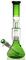 Bong en verre vert, tête de 14,5 cm, taille 34 cm, 500 g, percolateur, tamis
