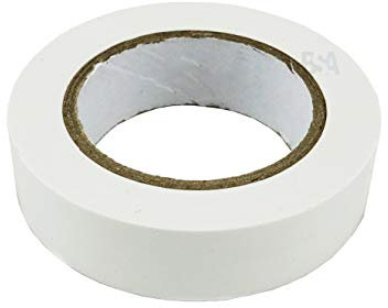 10 Isolierband weiß 15 mm x 10 m x 0,15 mm Irox PVC selbstverlöschend IEC RoHS Elektriker Aufkleber 15x10 mm/m