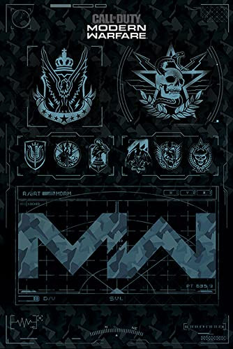 Call of Duty - Modern Warfare (Fractions) - Games Shooter Poster - Grösse 61x91,5 cm + 2 St Posterleisten Kunststoff 62 cm transparent