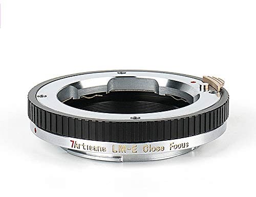 7artisans LM-E Nahfokus-Adapterring für Leica M auf Sony E Objektivadapter passend für Sony A7R A7RII A7RIII A7 A7II NEX-3 NEX-3N A6000 A6400 A6500