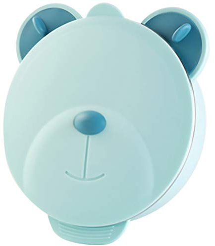 Tomaibaby Vajilla para Bebé Platos de 3 Compartimentos con Tapa Tazón de Alimentación de Aislamiento de Acero Inoxidable para Niños Pequeños Bebés Niños Niños Azul