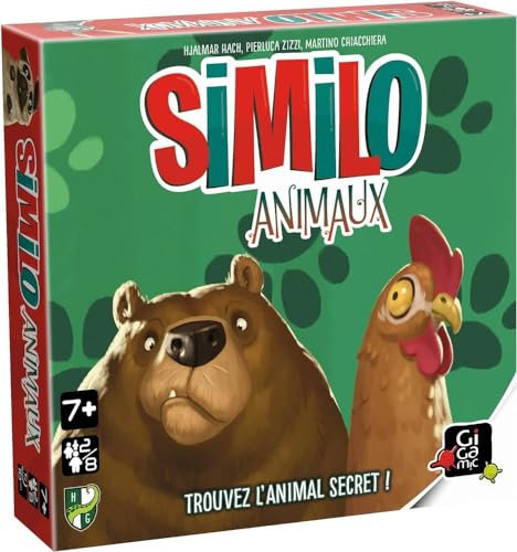 Gigamic - SIMILO Animaux - Jeu coopératif pour Toute la Famille.