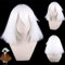 Anime Game Hatake Kakashi White Cosplay Wig Synthetic Hair Halloween Costume Party Play Wigs OneSize white3