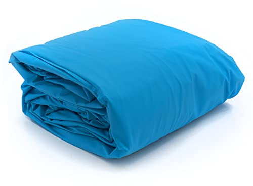 HAFIX® Poolliner Poolinnenfolie aus PVC in Sky. Babyblaue Folie für die Poolwand. Kältebeständige Innenfolie für Rundpools. Pool Liner 640x120cm mit Einer Folienstärke von 0,40mm.