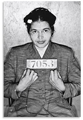 MINGMAO American Activist Rosa Parks Retro-Poster Leinwand Wandkunst Poster Foto Bild Malerei Poster Raumdekoration 20 x 30 cm