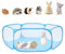 Kleintiere Laufstall, Faltbar Bällepool, Haustierzaun, Bällebad Kinder, Atmungsaktives Tierkäfigzelt,für Meerschweinchen Kaninchen Hamster Chinchillas Visuell Haustier Käfig für den Innen Außenbereich