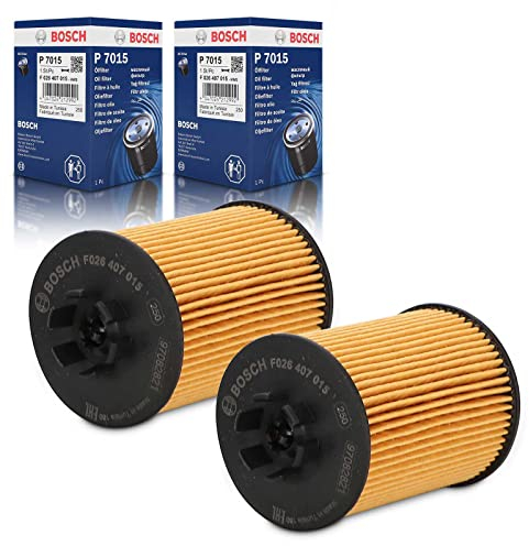 2x Original BOSCH F026407015 Ölfilter Kompatibel mit Agila (A) A H00 2000-2007 Astra G T98 F69 1998-2005 Astra H L48 L08 2004-2010 Corsa C F08 F68 2004-2009 Corsa D S07 2006-2014