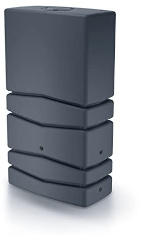 Garden Large Rectangular Plastic Water Butt Set Inc Connection kit 350 450 650 litres (650 Litres, Anthracite)