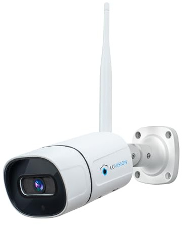 LUVISION Erweiterungskamera für Überwachungssystem LV-101 Aussen WLAN mit Monitor - Kabellos & WiFi Überwachungskameras IP65 mit Nachtsicht & Mikrofon - Außen Kamera zur Überwachung