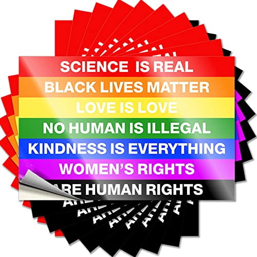 Sticker for Your Car Science is Real Black Lives Matter, BLM Love Rainbow, lustiger Aufkleber, 10 Stück, Mechaniker-Aufkleber, Werkzeugkasten-Aufkleber und Aufkleber (Größe: 6 x 9 cm)