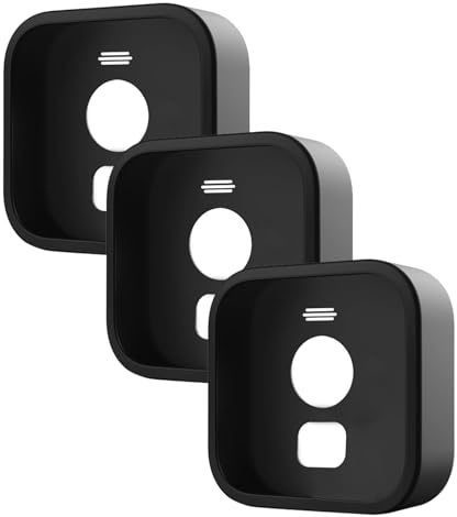 Silicone Cover for Blink Outdoor Camera, Soft & Durable Weatherproof Case, Protective Cover for All-New Blink Outdoor Home Security System, Black, 3 Pack