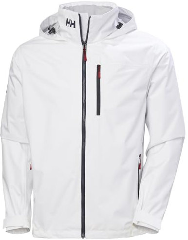 Helly Hansen Herren Crew Hooded Jacke, Weiß 2.0, S