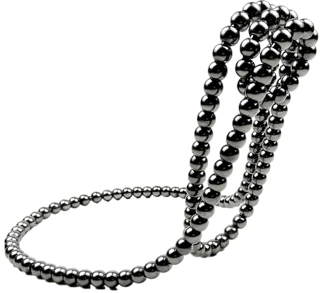 Oldmoom Pearl Necklace Wine Rack - Single Bottle Holder, Tabletop Mount, White