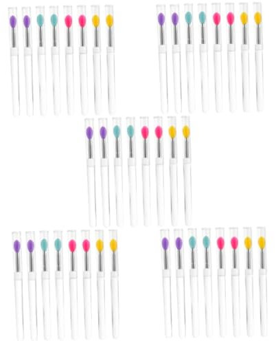 FOMIYES 5 Sets Mini-lippenpinsel-set Make-up-tools Silikon-lippenapplikatoren Lippenstift Mit Deckel Tragbare Lippenstift-applikatoren 8 Stück * 5