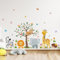 HaoFuJi Wandtattoo Waldtiere Kinderzimmer Baum Junge Mädchen Tiere Dschungel Deko Wandsticker Reh Elefant Wandaufkleber Wanddeko Schlafzimmer Babyzimmer Wandbild Kinder Aufkleber Safari Tapete