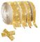 4 Rouleaux Ruban Strass Autocollant, Ruban de Diamant Strass Auto-Adhési, pour Bricolage Voiture Art Artisanat Décors (Or)