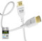 Pixio Cable HDMI 2.1 blanco 8K ultra certificado ultra alta velocidad 6 pies 8K 60Hz 4K 120Hz nailon trenzado, conector chapado en oro, antiroturas, HDR10+, dtsx, eARC, HDCP, Dolby