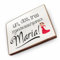 Magnet aus Buchenholz Kühlschrankmagnete mit Sprüchen (Un DOS tres irgendwas auf spanisch Maria)