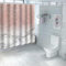 FAIRYGATE Vorhänge Rosa Duschvorhang Marmor Duschborhang Duschvorhang Textil Anti Schimmel Wasserdicht Schimmelresistent Wasserabweisend Antibakteriell Waschbar 100% Polyester mit 12 Ringe B9006