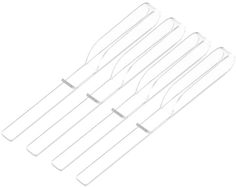 sourcing map 4Pcs Music Book Clips, Clear Acrylic Sheet Music Holder, for Sheet Music Stands, Piano Sheet Music Holders Music Book Holder Transparent
